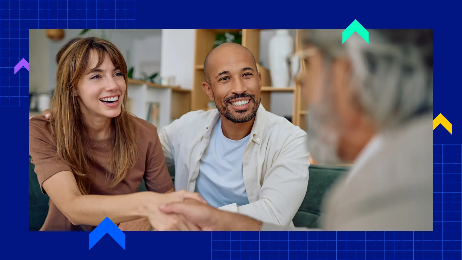 Two clients meeting with a life insurance agent